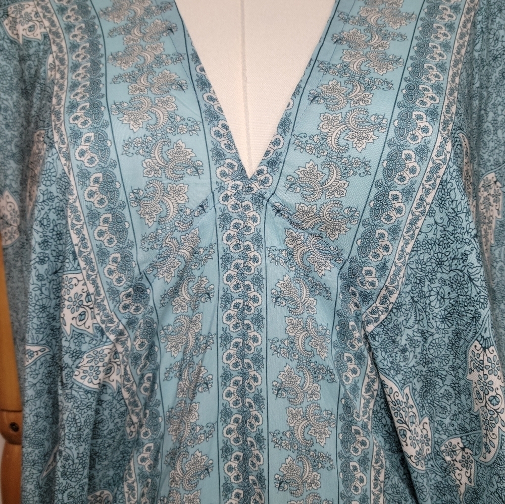 Walker & Wade Santorini Kaftan Sea Mist Size XS - Picture 5 of 13